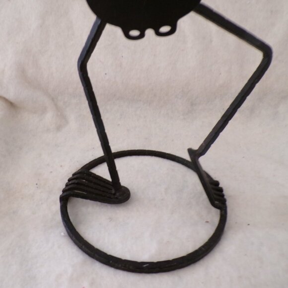 Partylite Metal Votive Candle Holder Mr. Bones Dancing Skeleton Halloween 15” - Picture 9 of 10